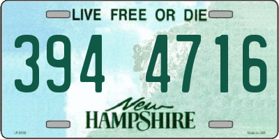 NH license plate 3944716