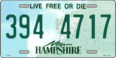 NH license plate 3944717