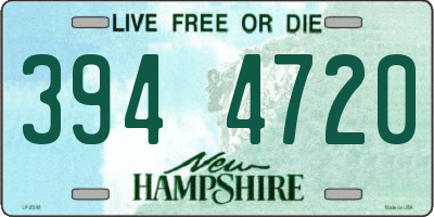 NH license plate 3944720