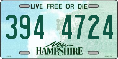 NH license plate 3944724