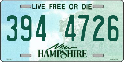 NH license plate 3944726