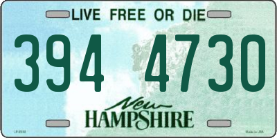 NH license plate 3944730