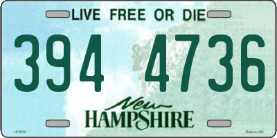 NH license plate 3944736