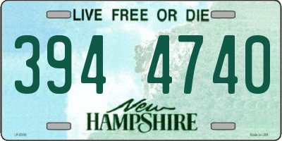 NH license plate 3944740