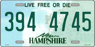 NH license plate 3944745