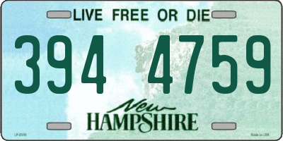 NH license plate 3944759