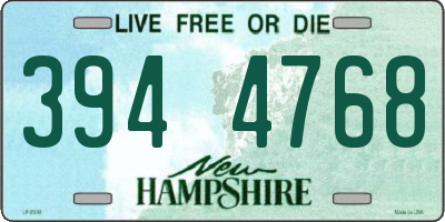 NH license plate 3944768