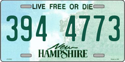 NH license plate 3944773