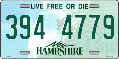 NH license plate 3944779