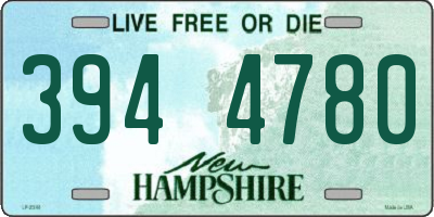 NH license plate 3944780
