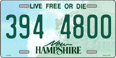 NH license plate 3944800