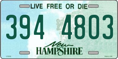 NH license plate 3944803