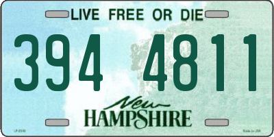 NH license plate 3944811