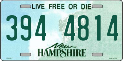 NH license plate 3944814