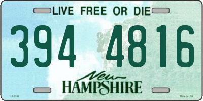 NH license plate 3944816