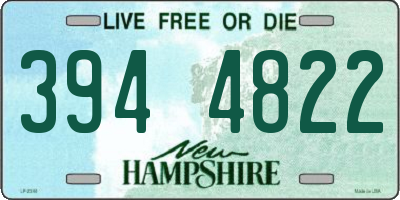 NH license plate 3944822