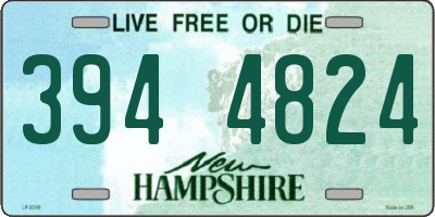 NH license plate 3944824