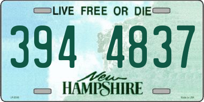 NH license plate 3944837