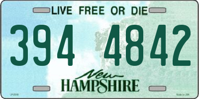 NH license plate 3944842