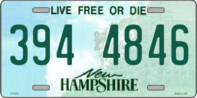 NH license plate 3944846