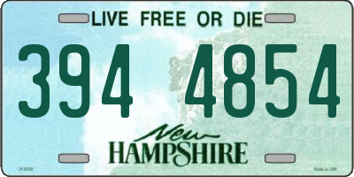 NH license plate 3944854