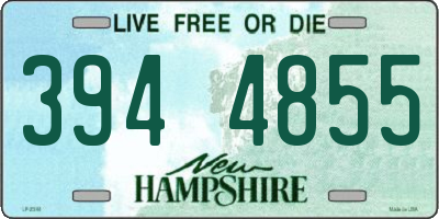 NH license plate 3944855