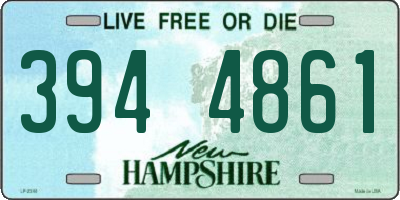 NH license plate 3944861