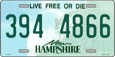 NH license plate 3944866