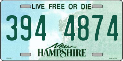 NH license plate 3944874