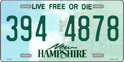 NH license plate 3944878