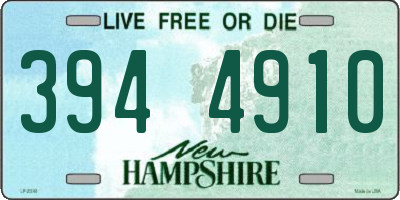 NH license plate 3944910