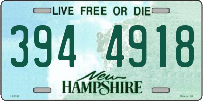 NH license plate 3944918