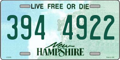 NH license plate 3944922