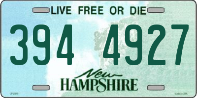 NH license plate 3944927