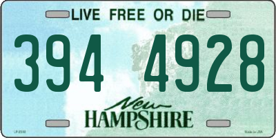 NH license plate 3944928