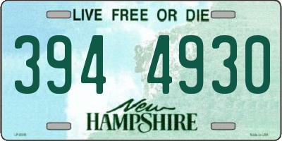 NH license plate 3944930