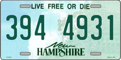 NH license plate 3944931