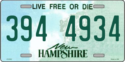 NH license plate 3944934