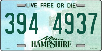 NH license plate 3944937