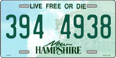 NH license plate 3944938
