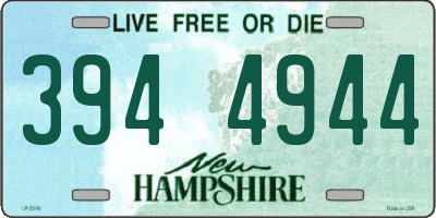 NH license plate 3944944
