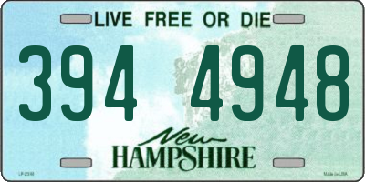 NH license plate 3944948