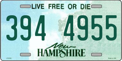 NH license plate 3944955