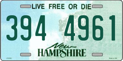 NH license plate 3944961