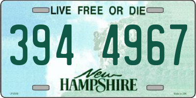 NH license plate 3944967