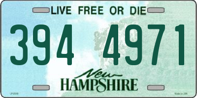 NH license plate 3944971