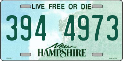 NH license plate 3944973