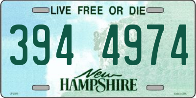 NH license plate 3944974