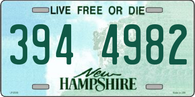 NH license plate 3944982
