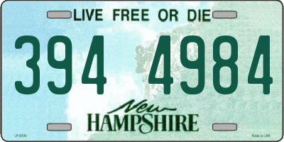 NH license plate 3944984